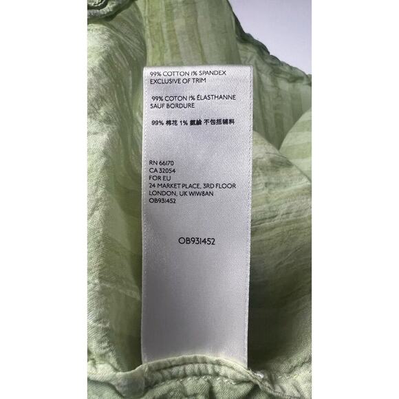 Free People Little Bit of Something Ombre Oversized Blouse Citron Size M NWOT - Picture 7 of 9